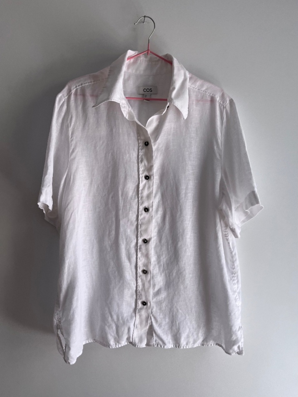 COS oversized 100% linen collared blouse - Size 12